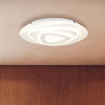 Palagiano 400mm White Flush Ceiling Light 900864
