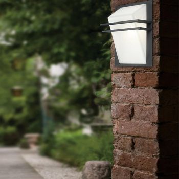 Park IP44 Anthracite And White Outdoor Wall Light 83433