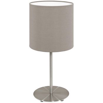 Pasteri Table Lamps with Taupe or White Shade