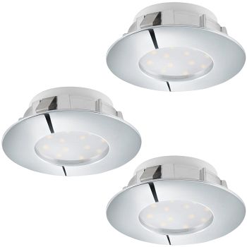Pineda LED IP44 Rated Pack Of Three Spot Lights