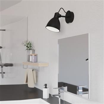 San Peri 1 IP44 Rated Bathroom LED Black And White Wall Light 900428