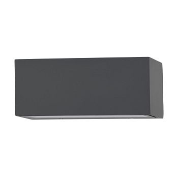 Spongano IP65 LED Black Steel Angled Outdoor Wall Light 900885