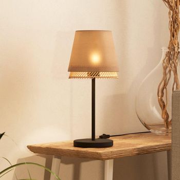 Tabley Black And Brown Table Lamp 43977