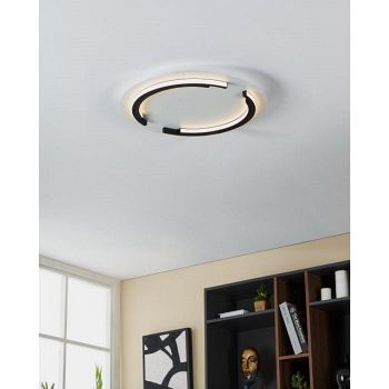 Zampote LED White And Black Flush Ceiling Light 900328