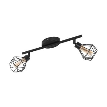 Zapata Steel Double LED Ceiling Light 