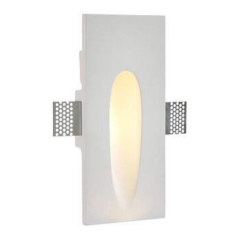 Zeke LED Rectangle Plaster In Wall Light 92313