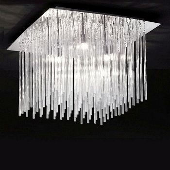 Felicite Flush Crystal Ceiling Light FRA133
