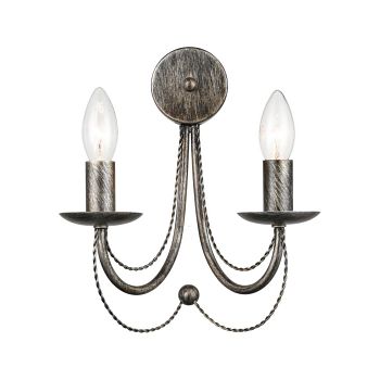 Miles Double Intricate Ironwork Made Wall Light