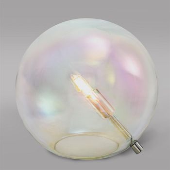 Hardev Single Glass Globe Table Lamp