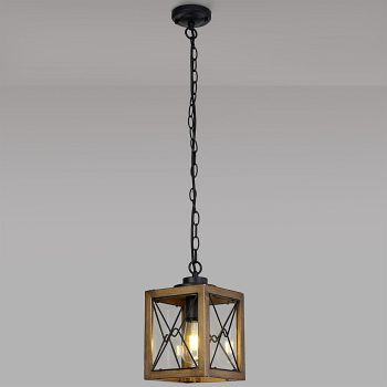 Roseville Outdoor Exterior Black Gold Hanging Lantern LT31257