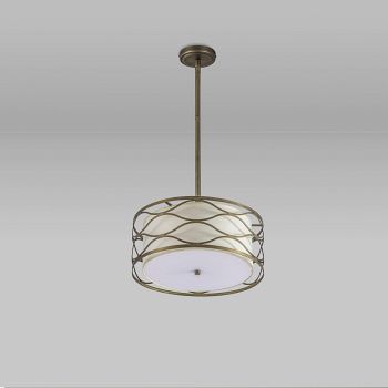 Oakland Aged Gold And Cream Small Ceiling Pendant LT31249