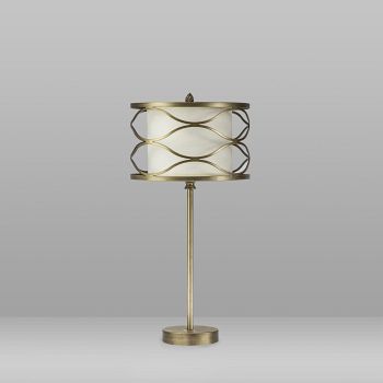 Oakland Aged Gold And Cream Table Lamp LT31253