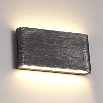Knoxville Large Black Silver Up and Down LED Wall Light LT30179