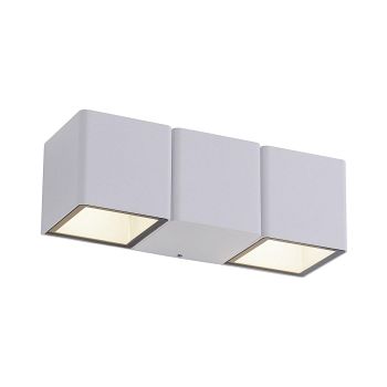 Marcel White LED Exterior Double Wall Light 9658-16