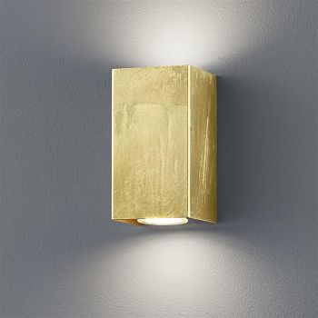 Cleo Gold Finish Rectangle Double Wall Light 206500279
