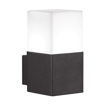 Hudson IP44 Anthracite LED Single Outdoor Wall Light 220060142