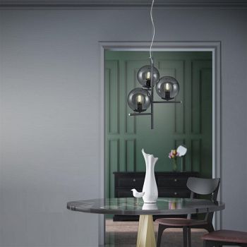 Pure Ceiling Pendants with Glass Globe Shades