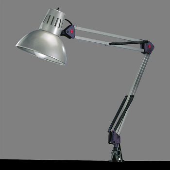 Tajo Silver Adjustable Clamp-On Lamp 5029010-47