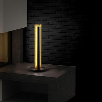 Texel Black And Gold Finish LED Table Lamp 574410179