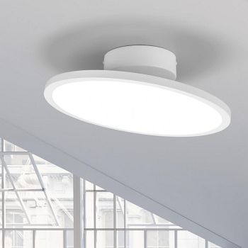 Tray Dimmable Semi-Flush LED White Ceiling Light 640910131