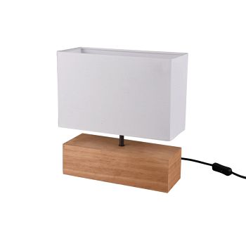 Woody White And Natural Wood Large Table Lamp R50181030