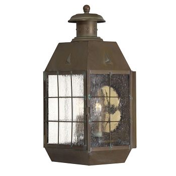 IP44 Rated Solid Brass Large Double Wall Lantern QN-NANTUCKET-L-AS
