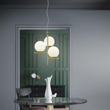 Pure Ceiling Pendants with Glass Globe Shades