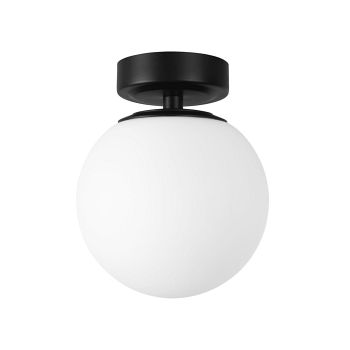 Giro IP44 Black and White Bathroom Ceiling or Wall Light DE-0127-NEG