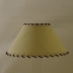 10" Biche PVC Red Thonged Coolie Lamp Shade