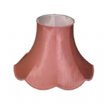 14" Scollop Pink Special Fabric Lined lamp shade SS1285