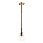 Aivian 1 Light Weathered Brass Ceiling Pendant or Semi-Flush Fitting KL-AIVIAN-P-WBR