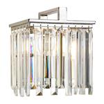 Aries Polished Nickel and Crystal Glass Wall Light ARIES1