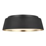 Asher Midnight Black And Gold Flush Fitting FE-ASHER-3F-MB