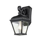 Bayview IP44 Rated Small Black Outdoor Wall Light BAYVIEW-2S-BK