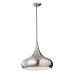 Beso Brushed Steel Ceiling Pendant FE-BESO-P-L-BS