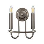 Capitol Hill Brushed Nickel Double Wall Light KL-CAPITOL-HILL2-BN
