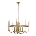 Capitol Hill Painted Natural Brass 12 Light Multi-Arm KL-CAPITOL-HILL12-PNBR