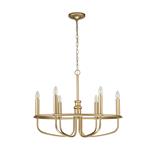 Capitol Hill Painted Natural Brass 6 Light Multi-Arm KL-CAPITOL-HILL6-PNBR