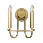 Capitol Hill Painted Brass Double Wall Light KL-CAPITOL-HILL2-PNBR