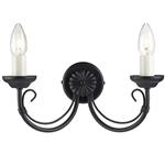 Chartwell Black Double Wall Light CH2-Black
