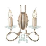 Christina Crystal Drops Double Silver Gold Wall Light CRT2