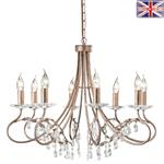 Christina Eight Light Multi-Arm Silver and Gold CRT8