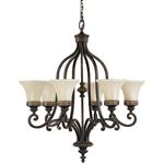Drawing Room Bronze 6-Light Ceiling Chandelier FE-DRAWING-ROOM6