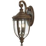 English Bridle Large IP44 Outdoor Bronze Wall Light FE-EB2-L-BRB
