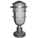 Pedestal Outdoor IP44 Grey Post Lamp HK-REEF3-HE
