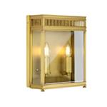 Holborn Brushed Brass Double IP44 Outdoor Wall Light HL7-M-BB