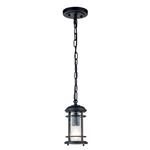 Lighthouse IP44 Textured Black Outdoor Ceiling Pendant FE-LIGHTHOUSE8-S-BLK