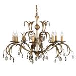 Lily Eight-Arm Light Chandelier LL8-ANT-BRZ