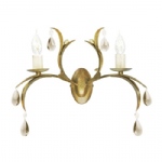 LL2 Lily Double Wall Light Fitting LL2-ANT-BRZ