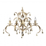 Lily Hand Painted 5 Light Chandelier LL5-ANT-BRZ